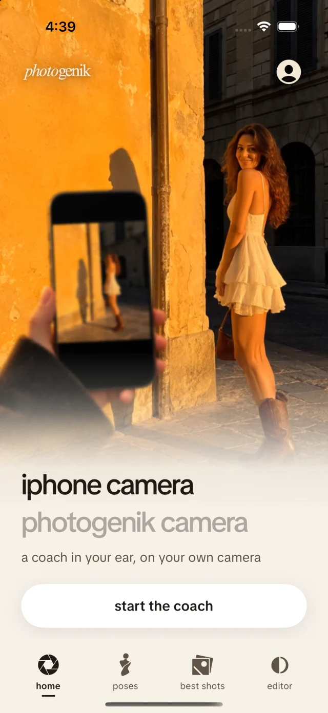 Choosing a camera: iphone camera, a coach in your ear on your own camera